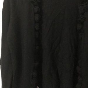 LOFT Sweaters - โ๏ธSALE Loft Black Flower Lined Cardigan LOFT Sweaters - โ๏ธSALE Loft Black Flower Lined Cardigan